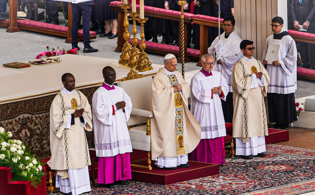 File photo of Pope Leo XIV at his inauguration Mass in Vatican City on May 18, 2025. Photo by Freddie Everett, U.S. Department of State.